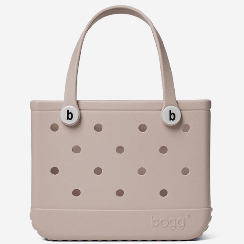 Bitty Bogg® Bag (smallest size) tote in Mushroom (taupe color) - Never Used!